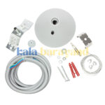 کیت آویز اتصالات الکتریکی نقره ای اینفینیتی E روکار برند مازی نور کد 440EKSU3-S